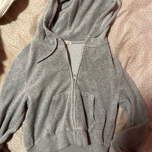 brandy melville cropped zip up